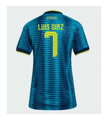 Colombia Luis Diaz #7 Bortatröja Dam VM 2026 Kortärmad